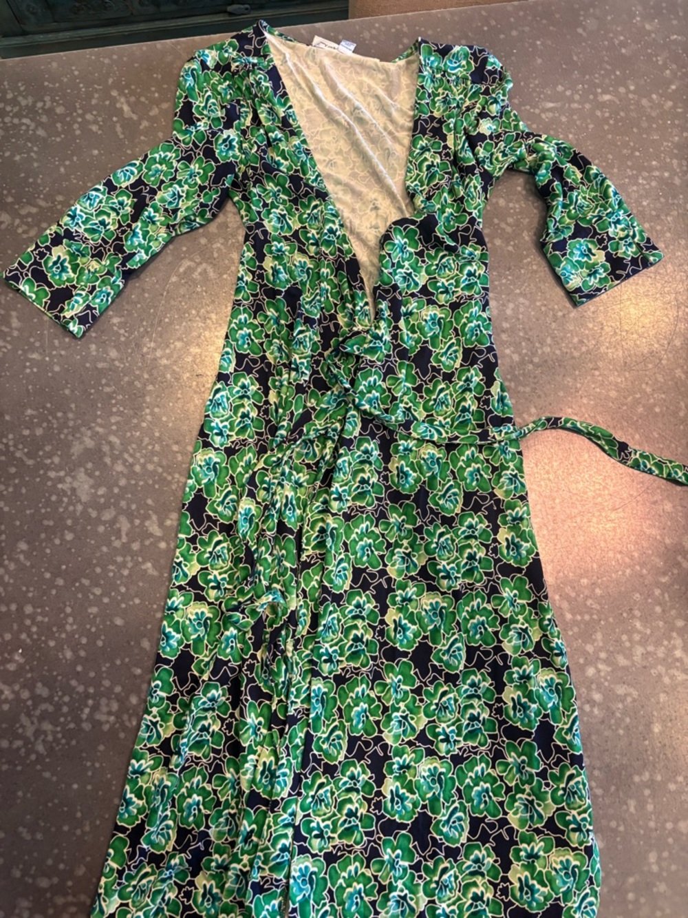 Designer wrap dress